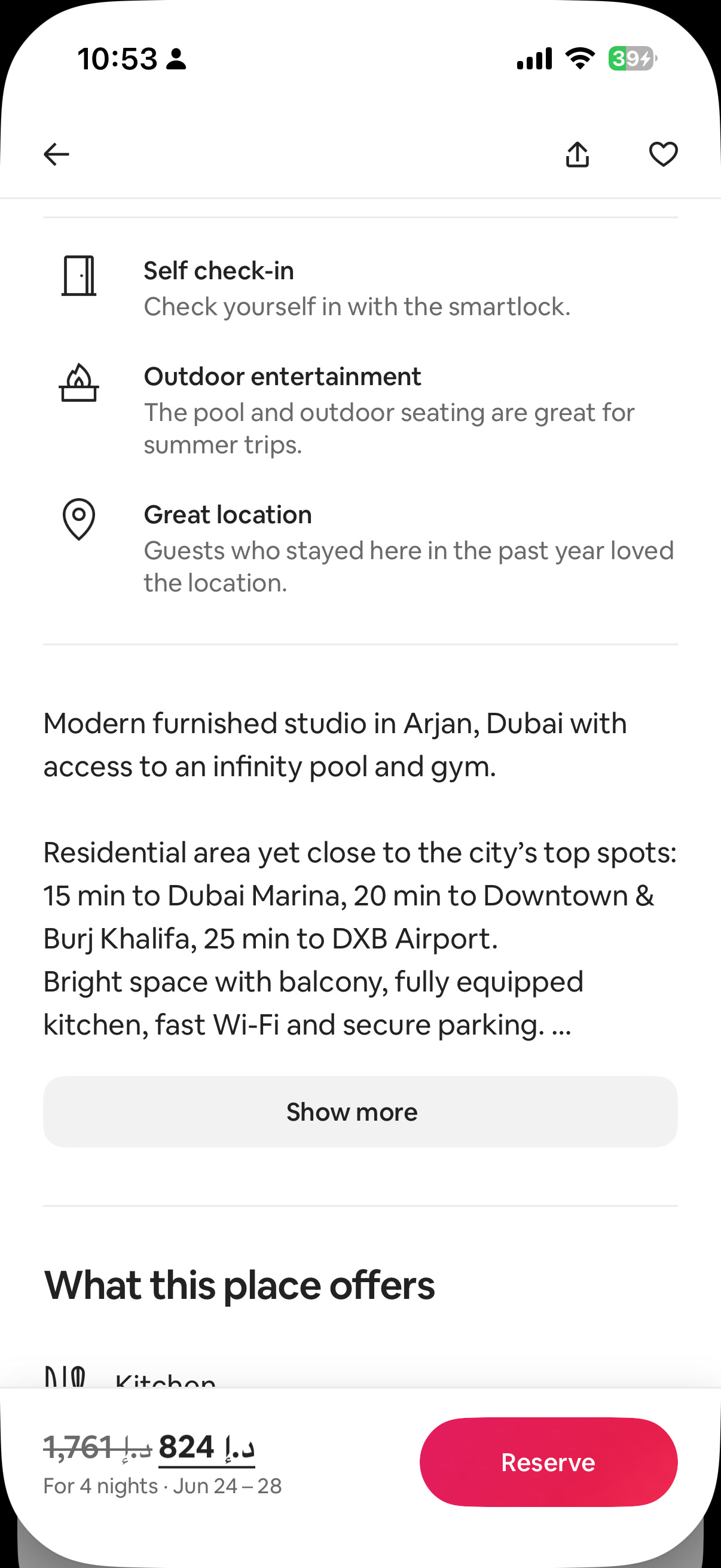 Amenities & description