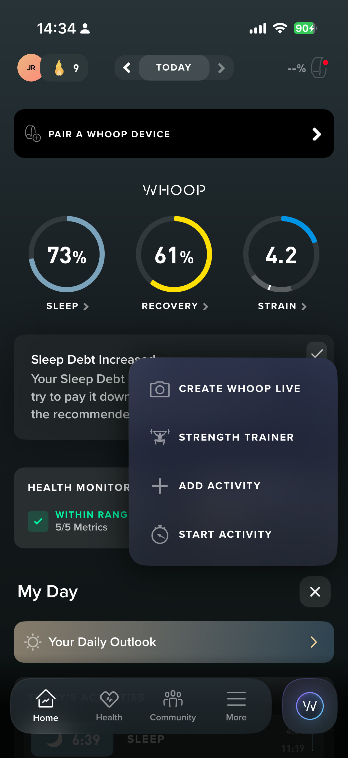 Add menu