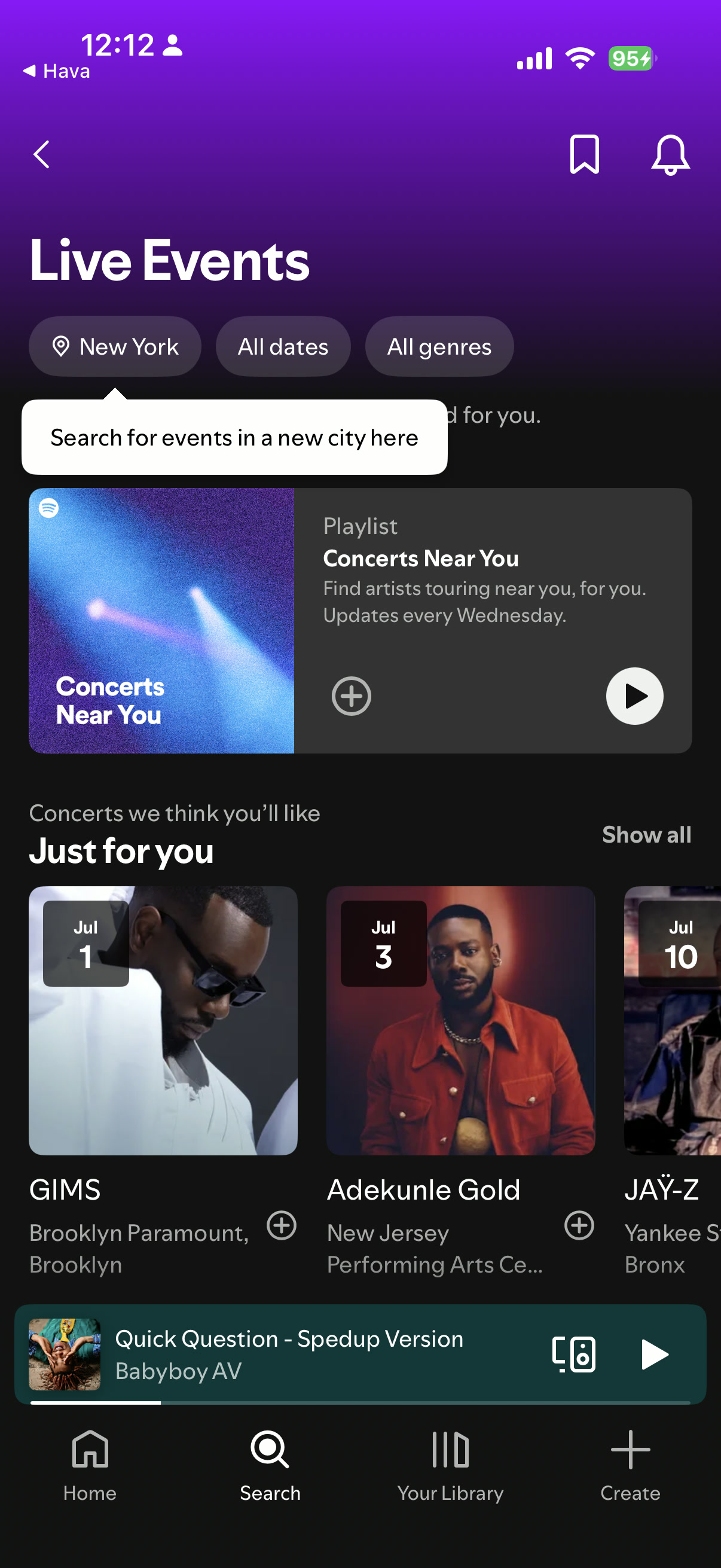 Live Events