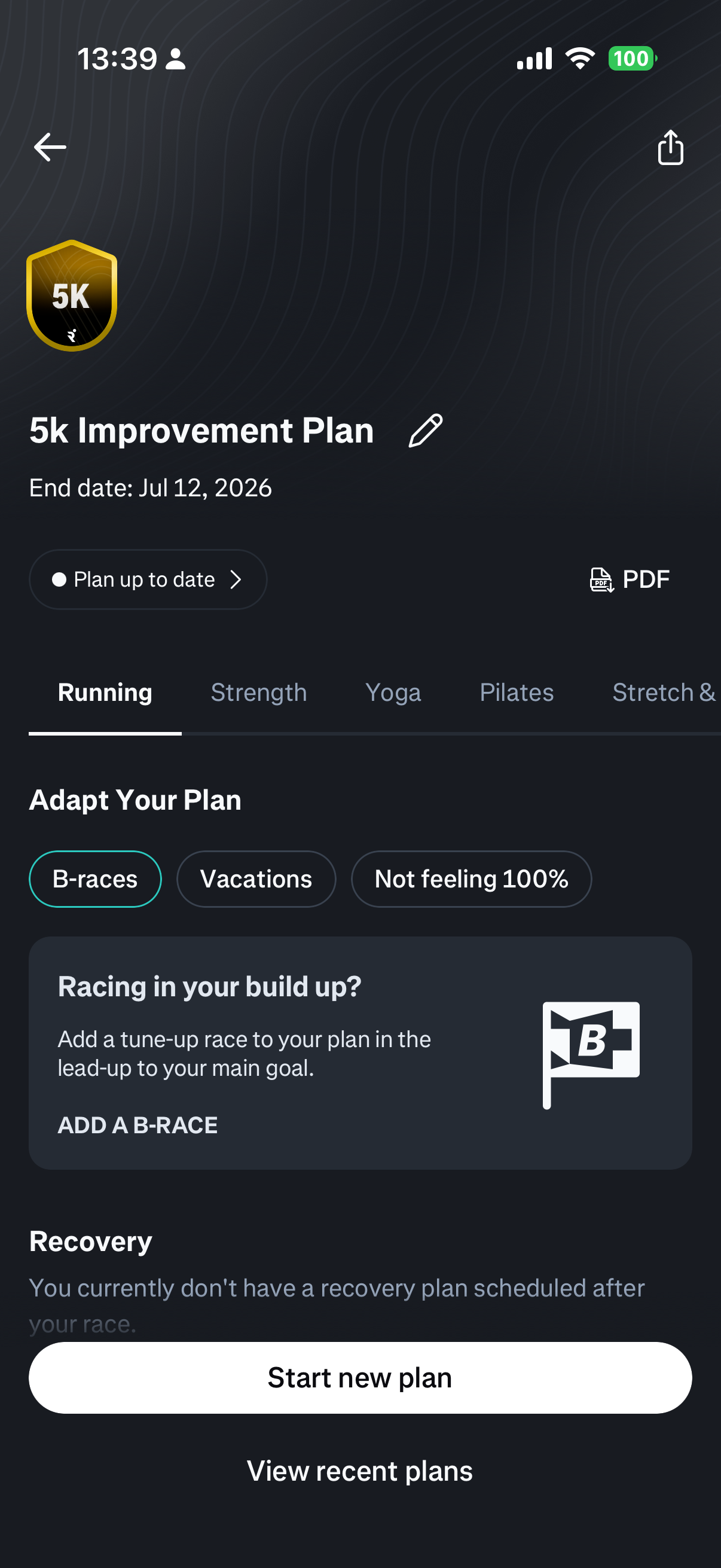 Manage Plan